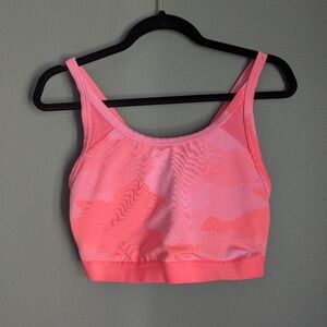 Aerie pink camo sports bra size XL 17 x 11